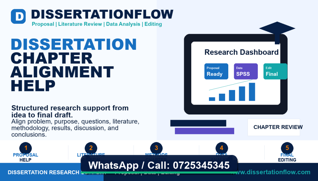 Dissertation Chapter Alignment Help by DissertationFlow - Call 0725345345