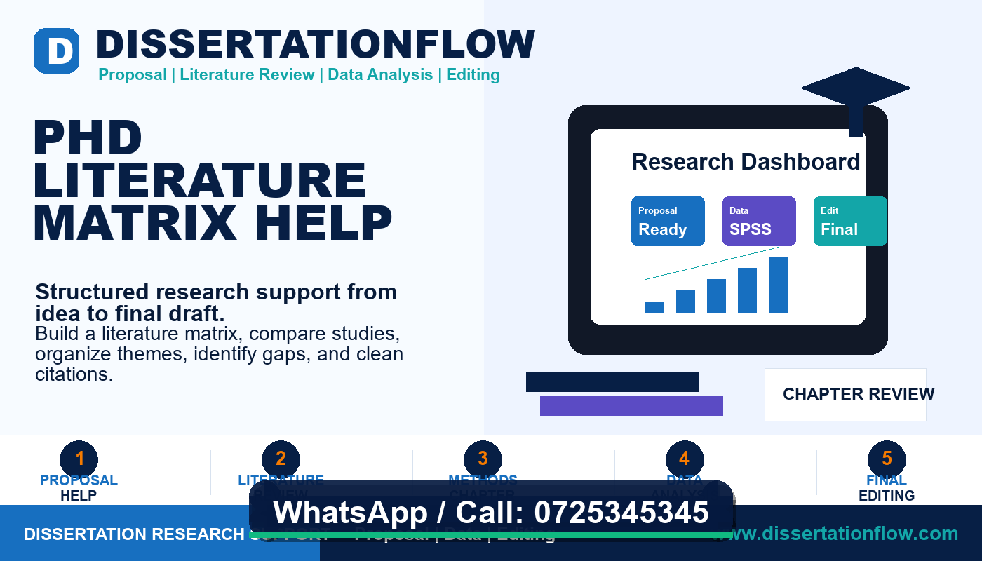 PhD Literature Matrix Help by DissertationFlow