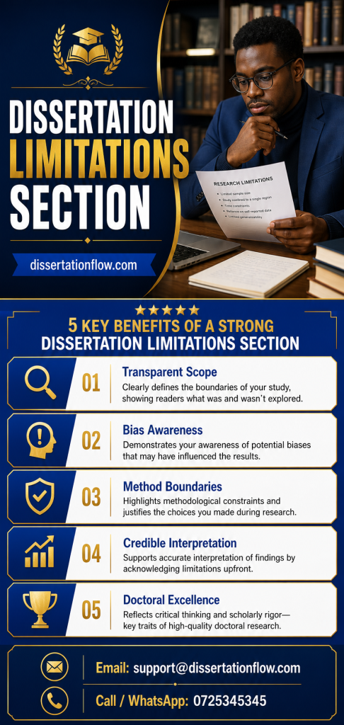 dissertation limitations section