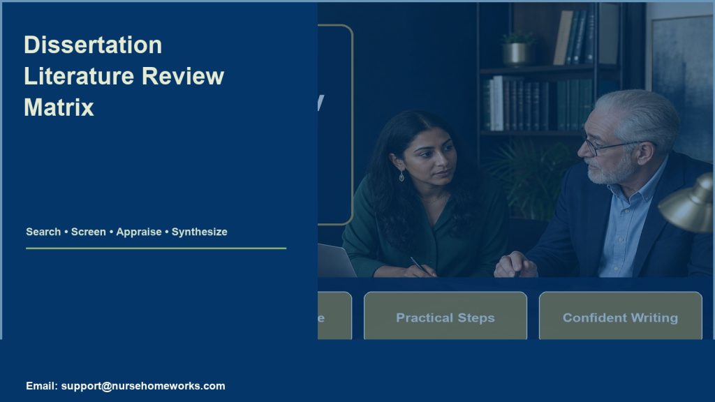 dissertation literature review matrix - support@nursehomeworks.com