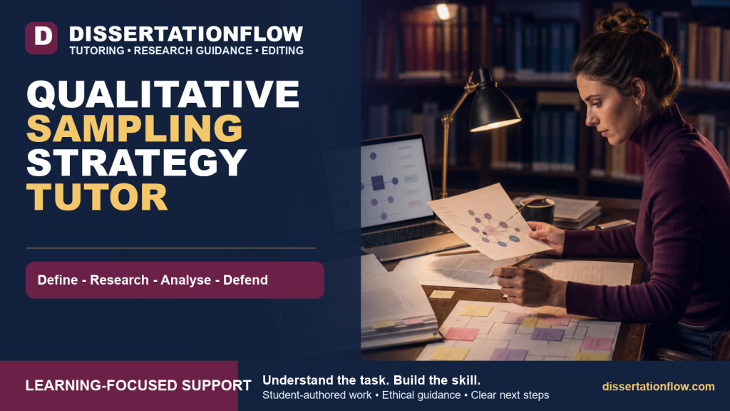 Qualitative Sampling Strategy Tutor - DissertationFlow
